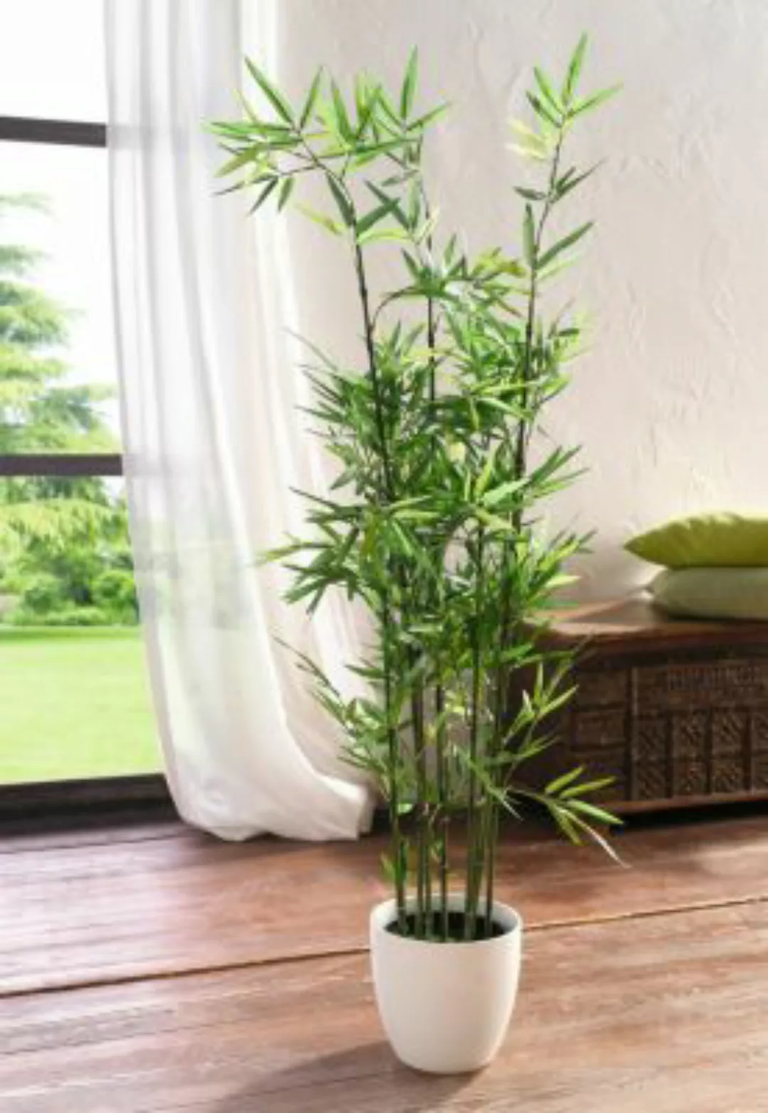 HOME Living Pflanze Bambus Kunstpflanzen bunt günstig online kaufen