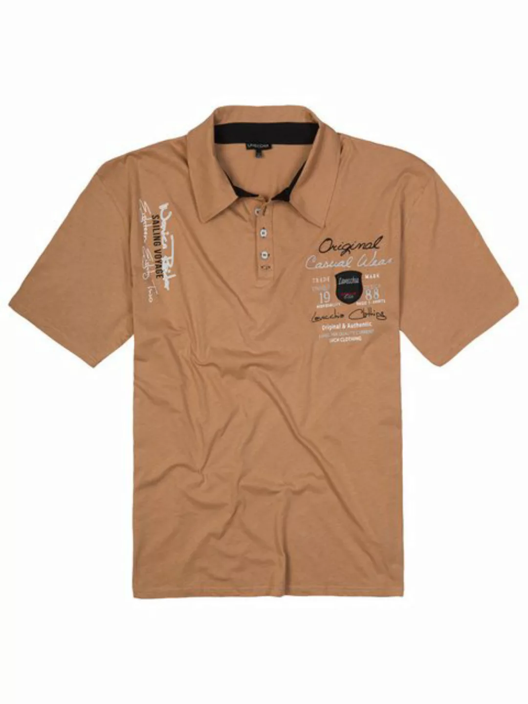 Lavecchia Poloshirt Lavecchia Herren Poloshirt LV-610 (Camel-Beige, 8XL) He günstig online kaufen