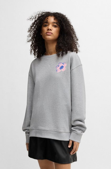 HUGO Blue Sweatshirt "Oversized Crew B 2", mit Print günstig online kaufen