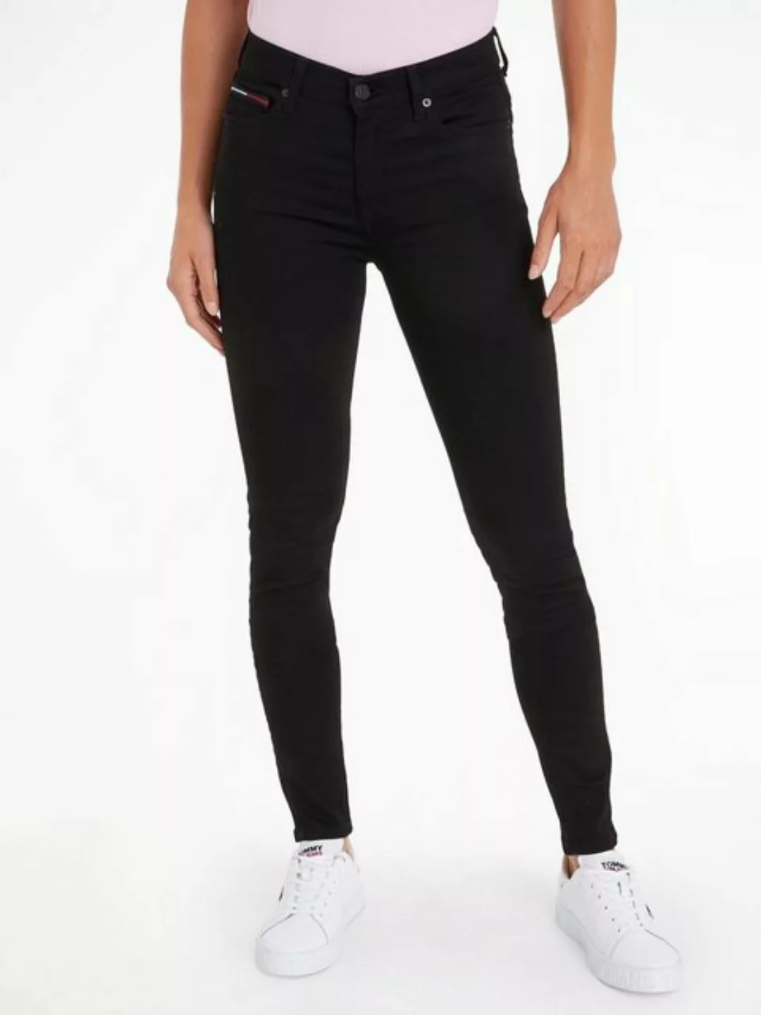 Tommy Jeans Skinny-fit-Jeans "Nora Mid Rise Skinny Fit", mit Tommy Jeans Lo günstig online kaufen