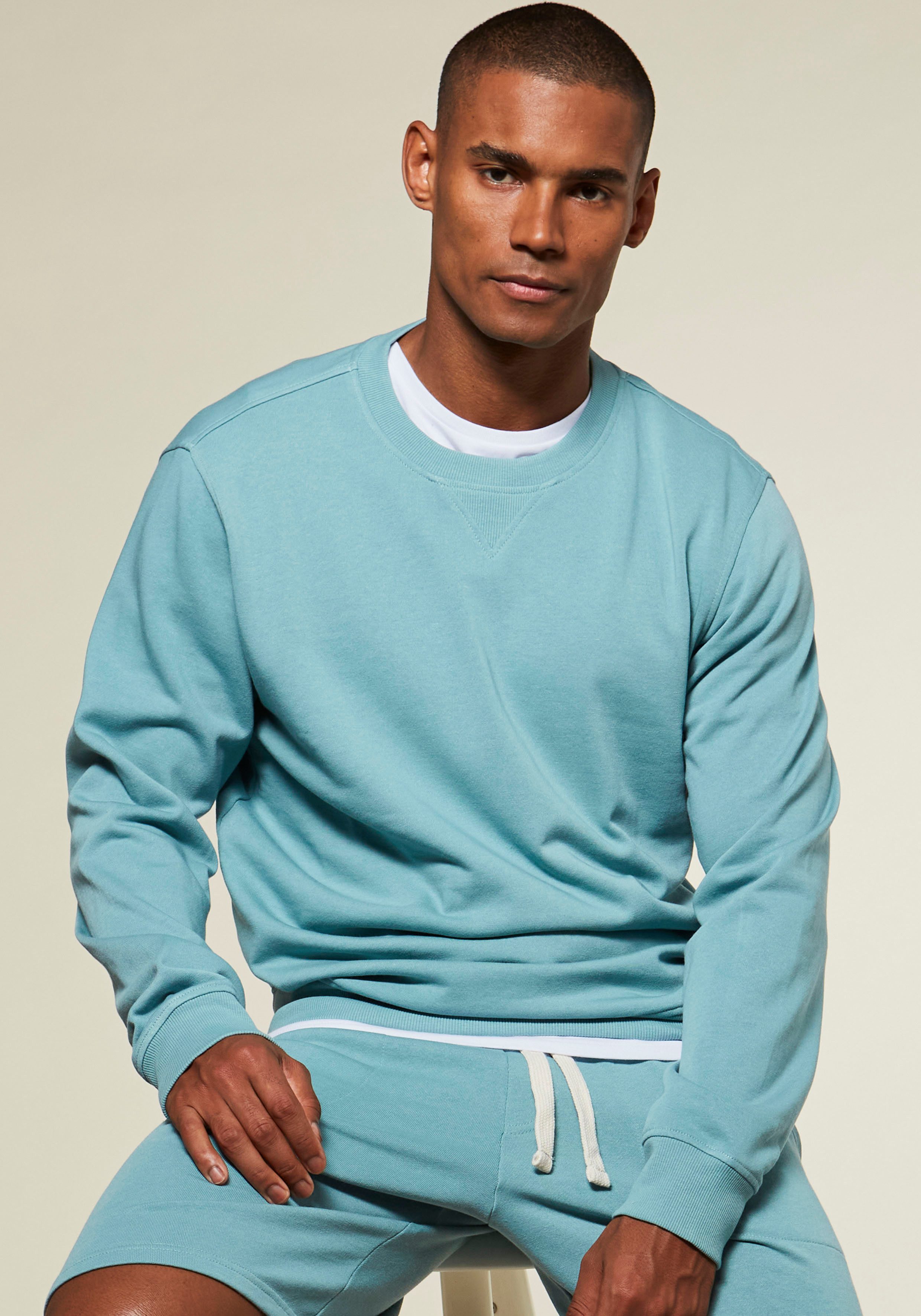 KangaROOS Sweatshirt "mit coolem Rippeinsatz am Ausschnitt vorn" günstig online kaufen