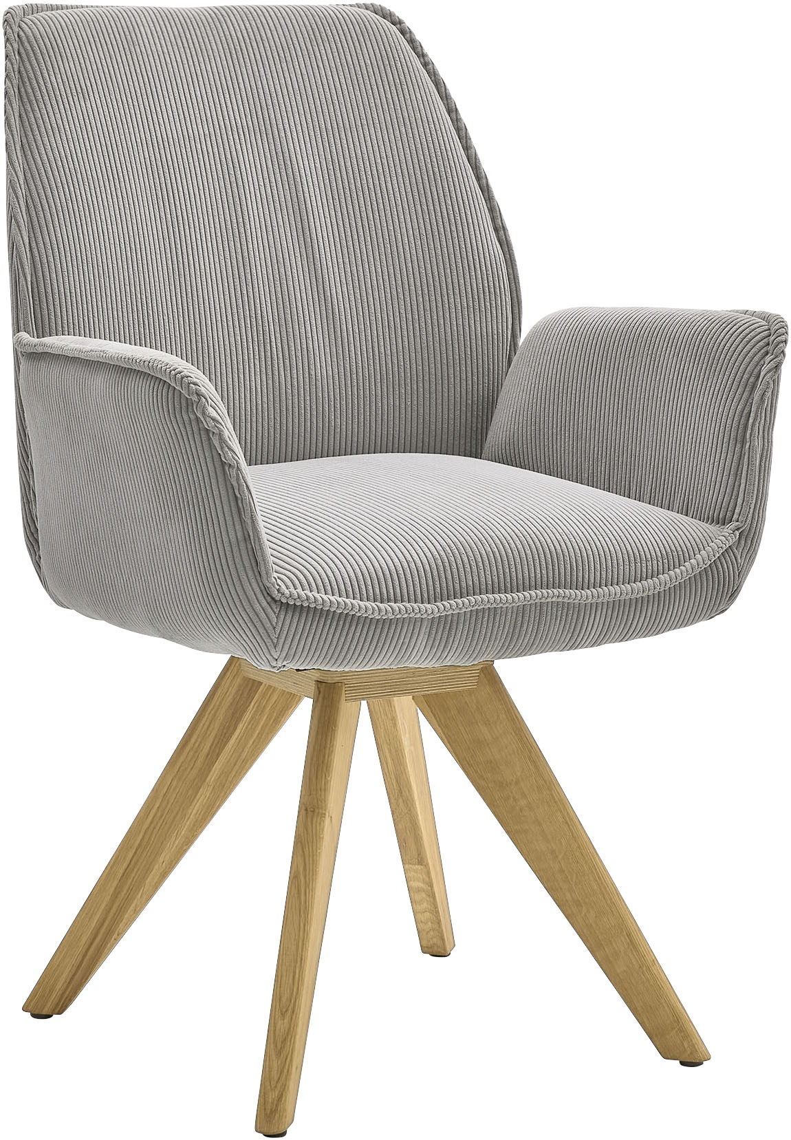 Musterring Esszimmerstuhl "Tiama", (Set), 2 St., Cord, Stativgestell Eiche günstig online kaufen