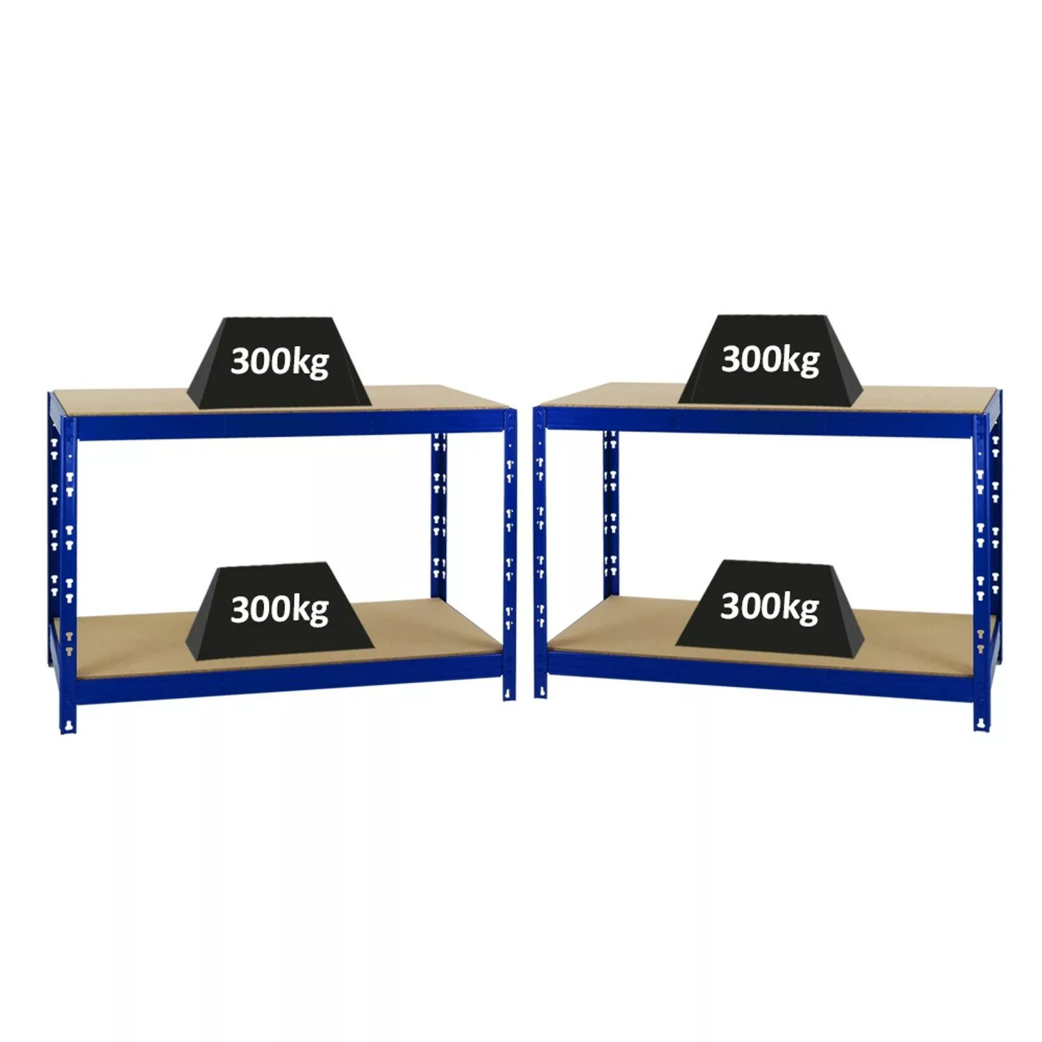 PROREGAL Mega Deal 2x Werkbank Tiger HxBxT 90 x 140 x 60 cm Fachlast 300 kg günstig online kaufen