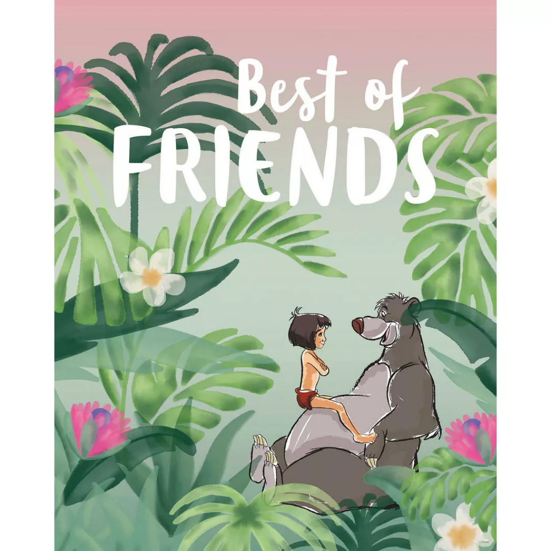 Komar Wandbild Jungle Book Best of Friends Disney B/L: ca. 40x50 cm günstig online kaufen