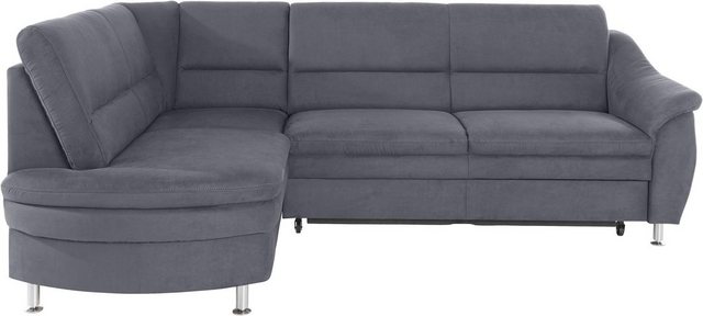 Places of Style Ecksofa "Cardoso L-Form", Federkern, wahlweise mit Bett, Sc günstig online kaufen