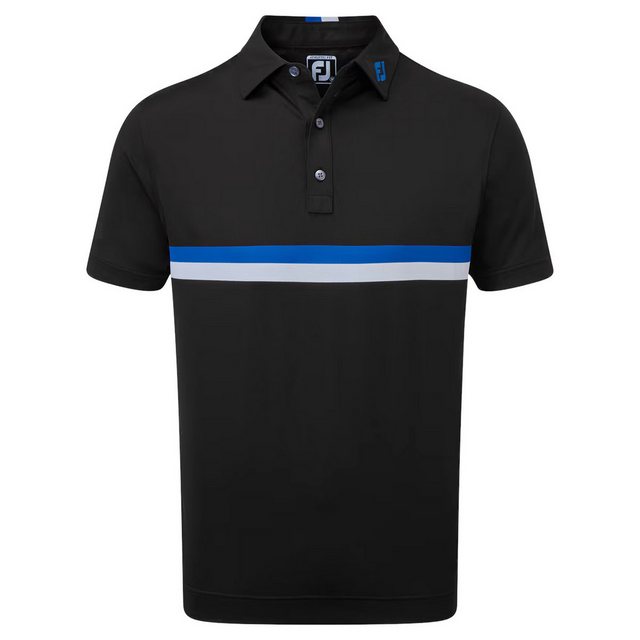 FOOTJOY Poloshirt FootJoy Polo Double Chest Band Schwarz-Blau-Weiß Herren L günstig online kaufen