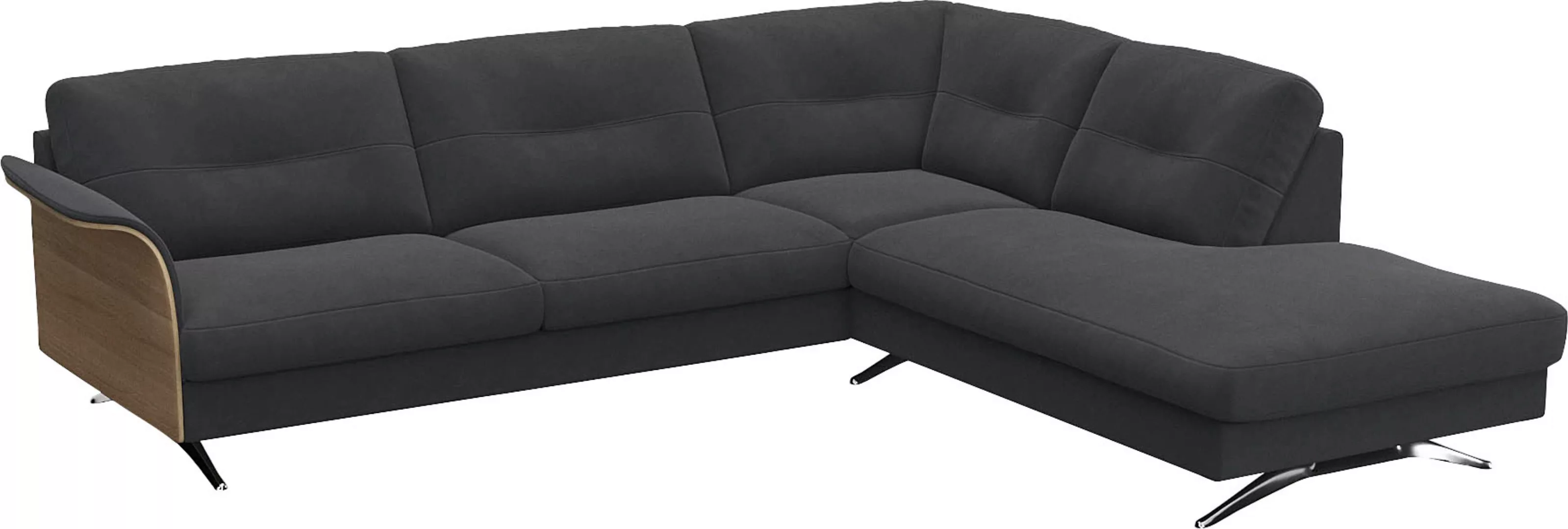 FLEXLUX Ecksofa "Glow bequem und komfortabel durch hochwertigen Sitzaufbau, günstig online kaufen