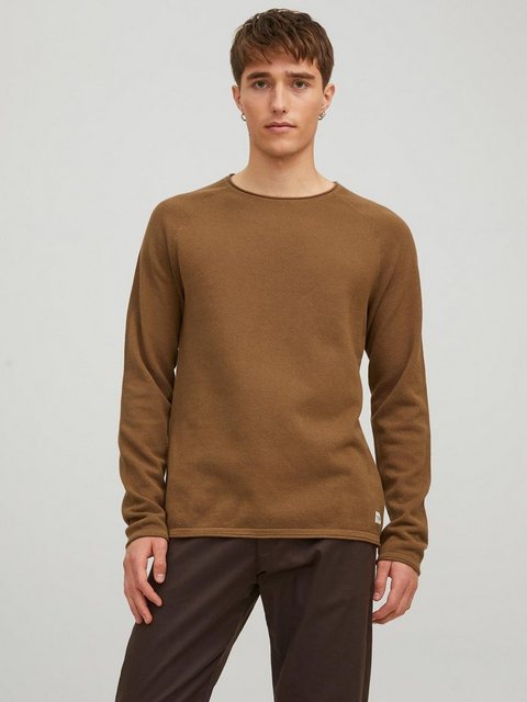 Jack & Jones Strickpullover Rundhals Strickpullover Langarm Sweater aus Bau günstig online kaufen