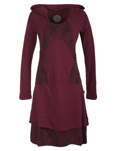 Vishes Jerseykleid Langarm Lagenlookkleid mit Zipfelkapuze Elfen, Goa, Boho günstig online kaufen