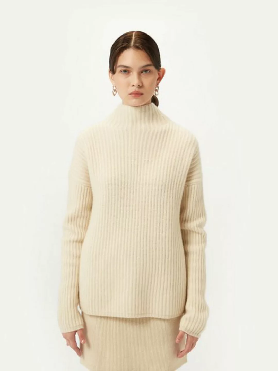 GOBI Cashmere Rollkragenpullover Kaschmirpullover mit Stehkragen günstig online kaufen