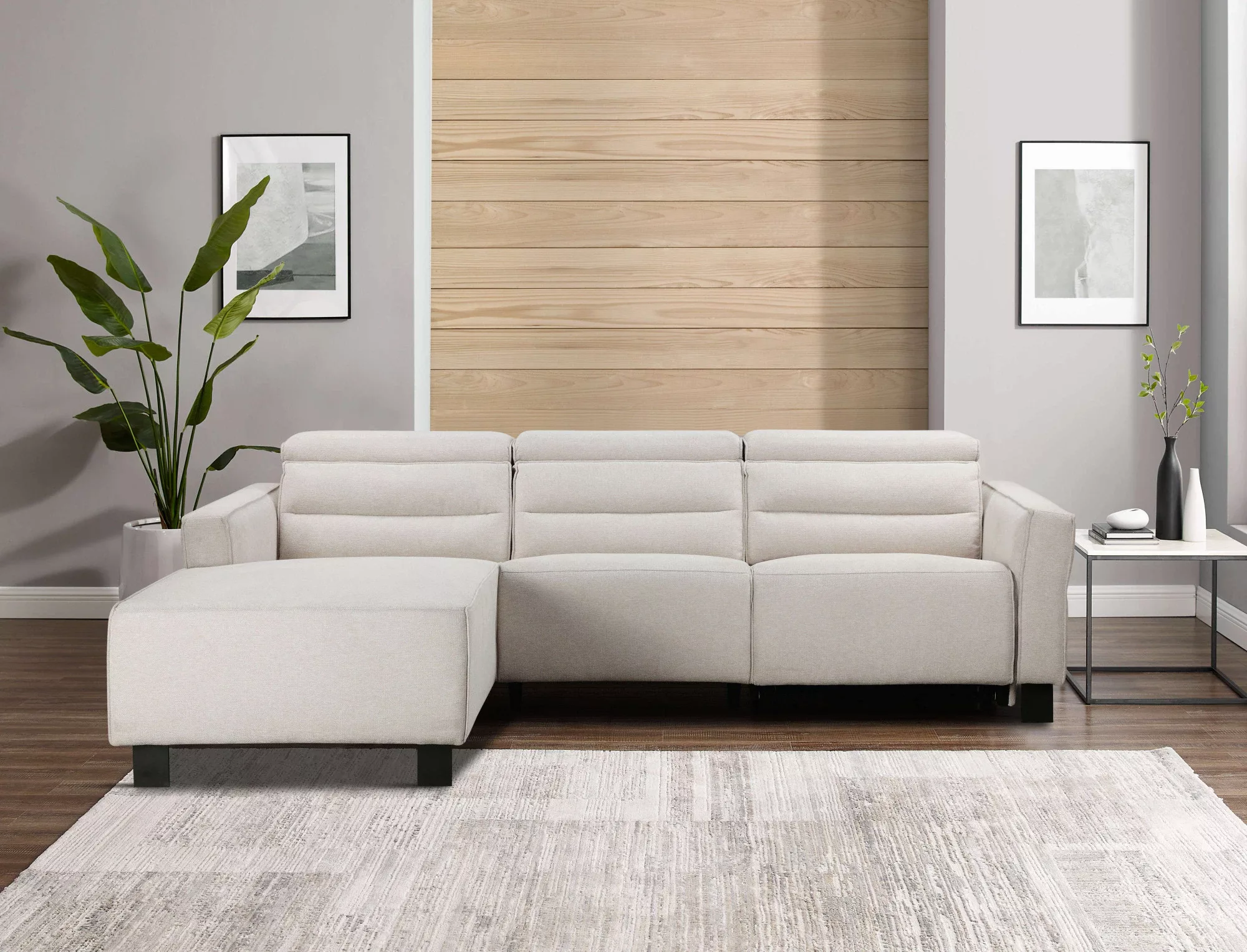 Places of Style Ecksofa "Carpari, L-Form, 263 cm, mit manueller o. elektris günstig online kaufen