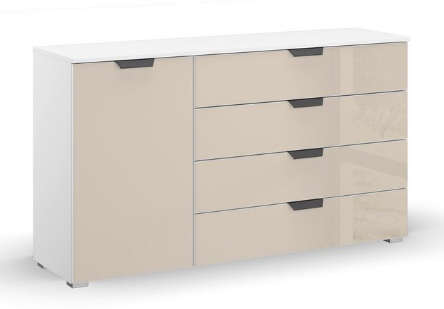 Rauch Möbel Vitrine Kommode Sideboard Artemis, alpinweiß / champagner günstig online kaufen