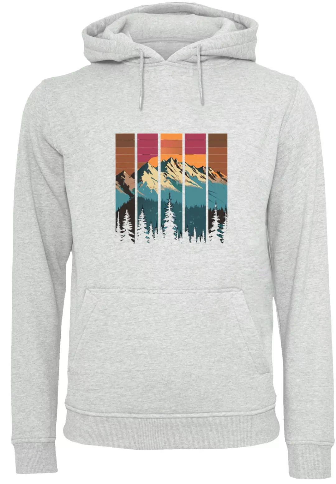 F4NT4STIC Kapuzenpullover "Berg Sonnenuntergang Retro", Premium Qualität günstig online kaufen