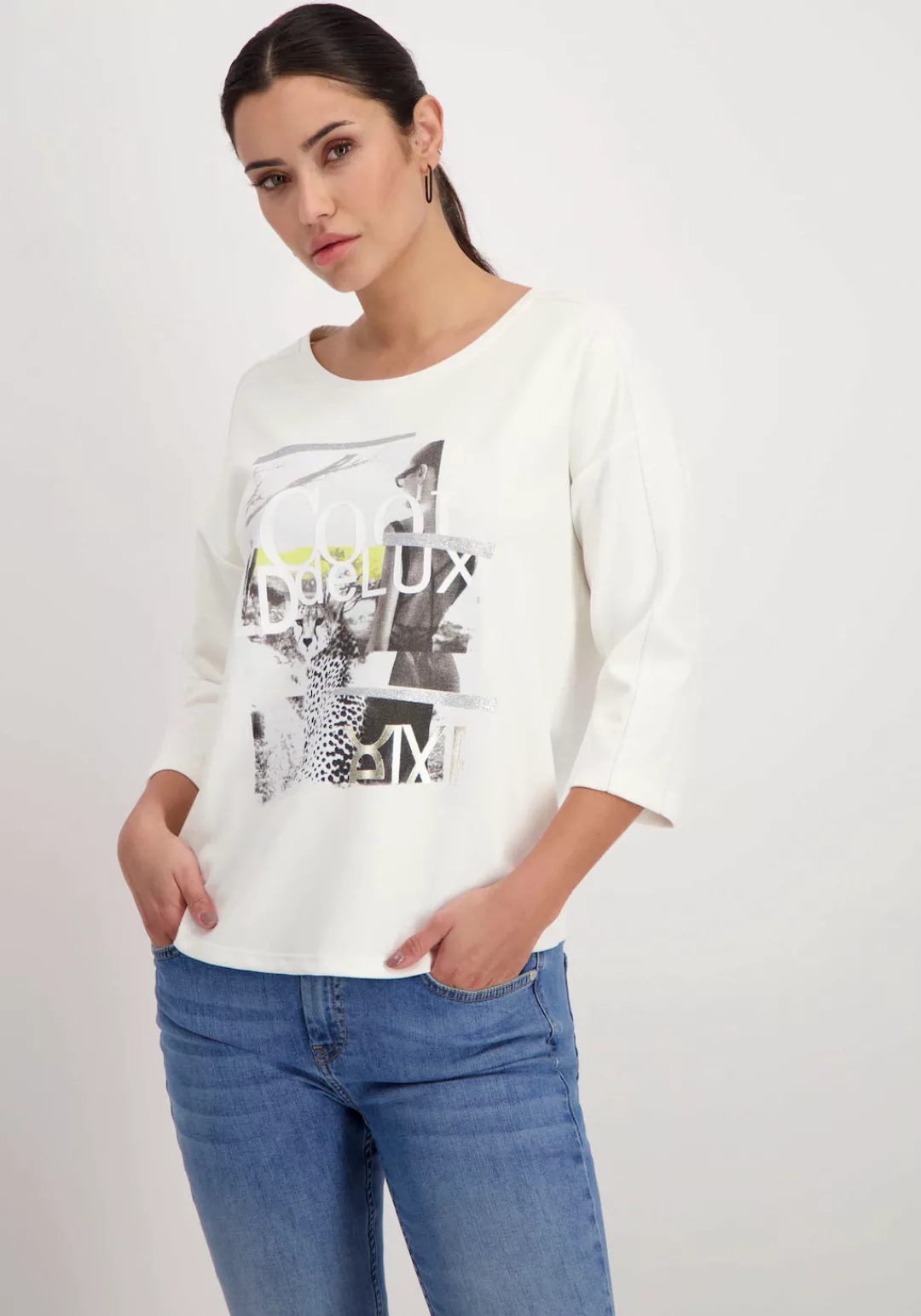 Monari Sweatshirt mit Frontprint günstig online kaufen