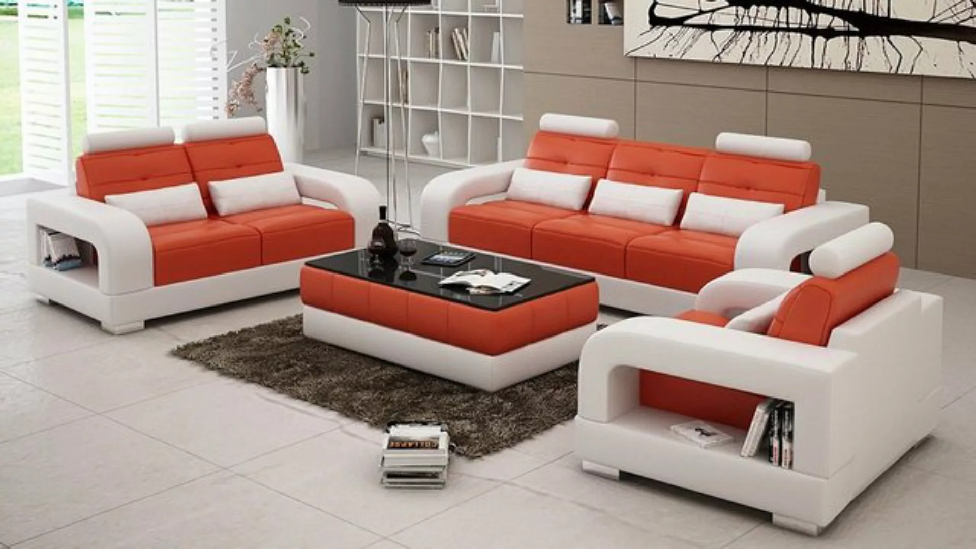 JVmoebel Sofa Sofagarnitur 3+2 Sitzer Set Design Sofa Polster Couchen, Made günstig online kaufen