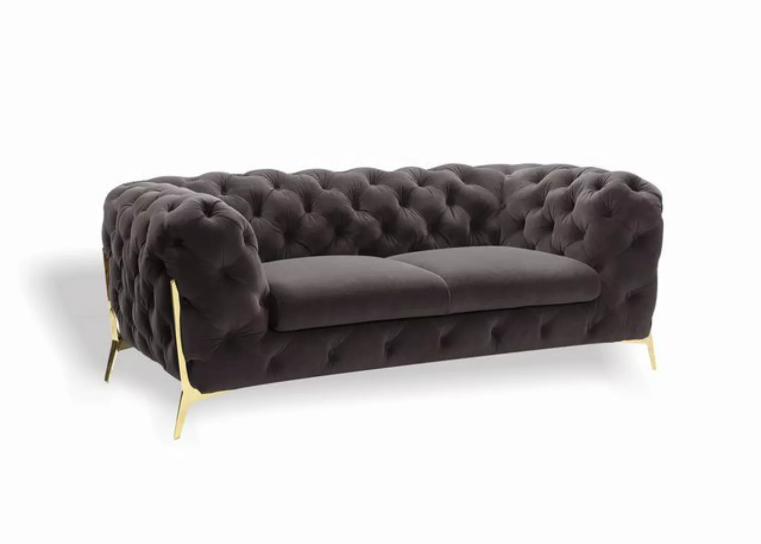 Xlmoebel Sofa Designer Sofa aus Samt mit 2 Sitzplätzen, Textil-Sofa in Samt günstig online kaufen