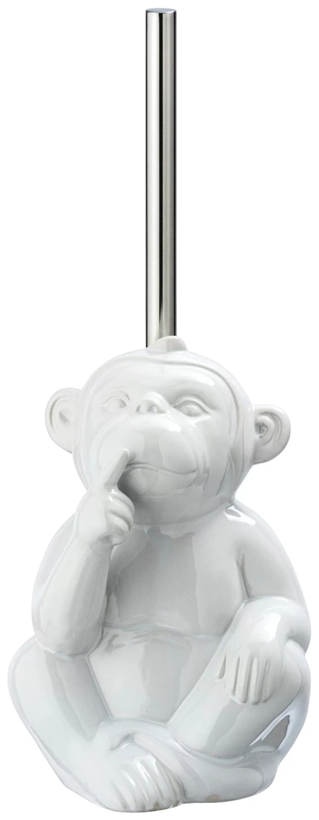 WENKO WC-Garnitur Monkey Dark Weiß Keramik weiß günstig online kaufen