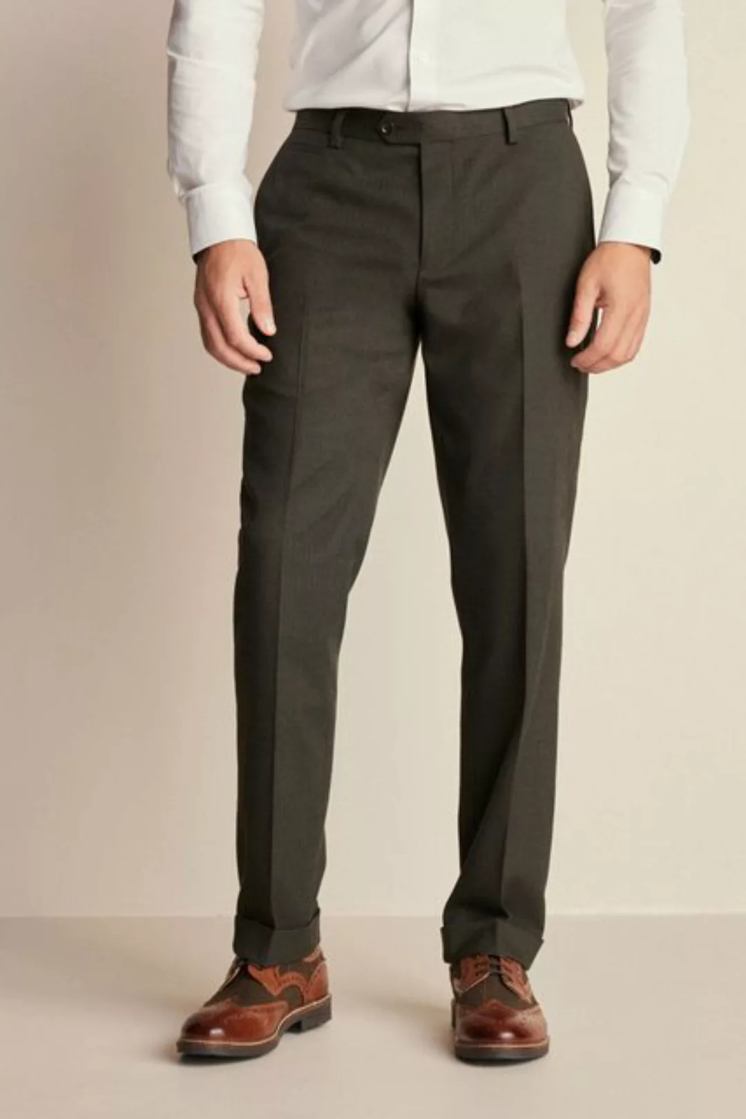 Next Anzughose Tailored Fit Anzug mit Fischgratmuster: Hose (1-tlg) günstig online kaufen