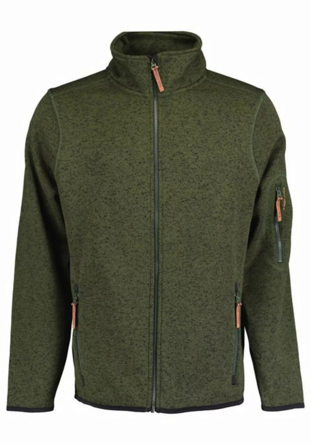 Tom Collins Strickfleecejacke Jatya Herren Outdoorjacke mit Stehkragen günstig online kaufen