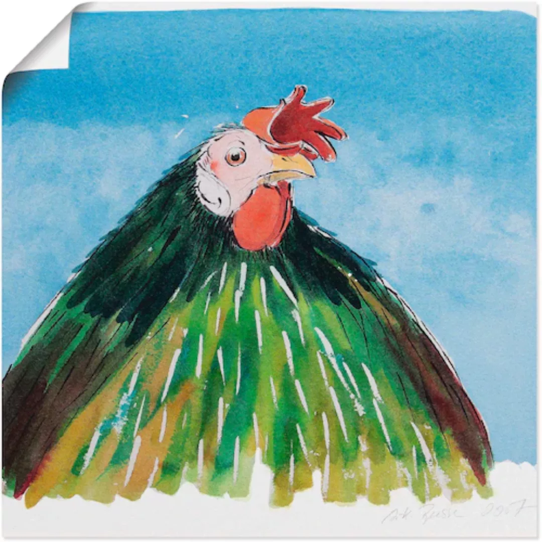 Artland Poster "Eitler Hahn", Vögel, (1 St.), als Leinwandbild, Wandaufkleb günstig online kaufen