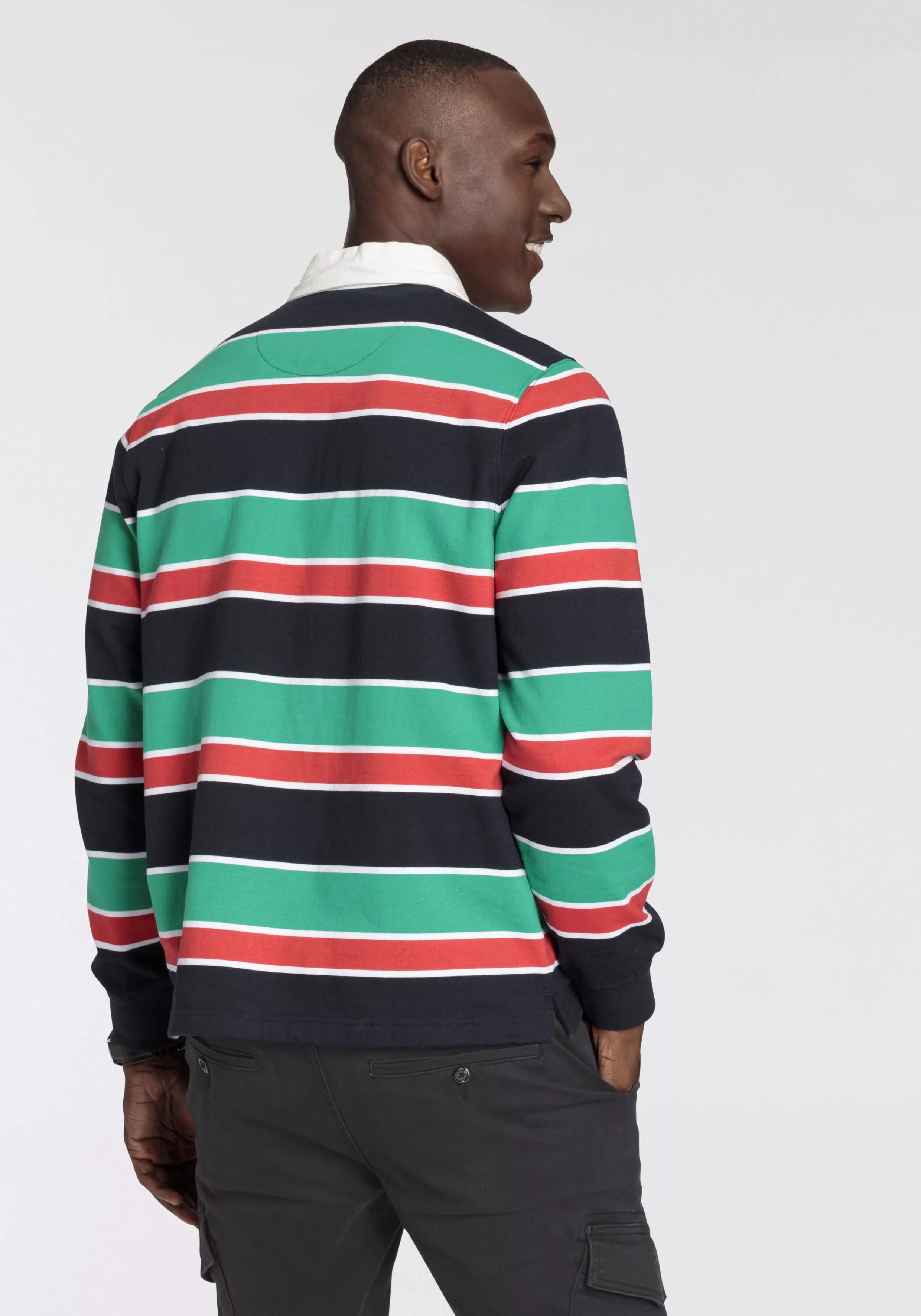 DELMAO Sweatshirt mit Twillkragen günstig online kaufen