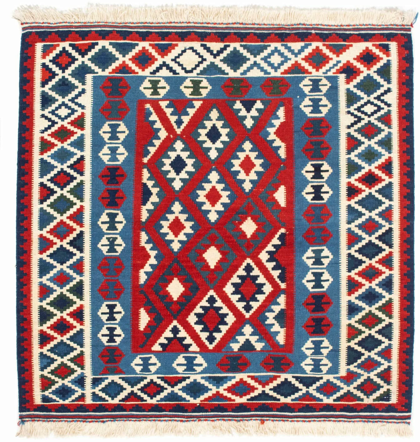 morgenland Wollteppich »Kelim - Oriental quadratisch - 104 x 103 cm - dunke günstig online kaufen