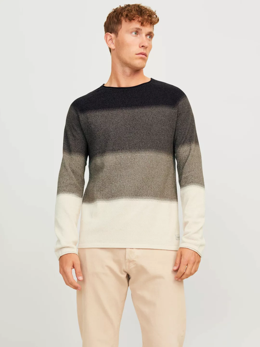 Jack & Jones Rundhalspullover JJEHILL KNIT CREW NECK NOOS günstig online kaufen