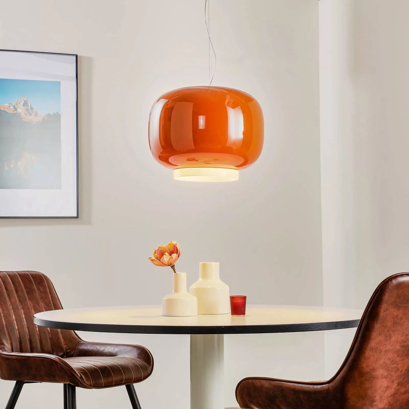 Foscarini Chouchin 1 LED-Hängeleuchte, orange günstig online kaufen