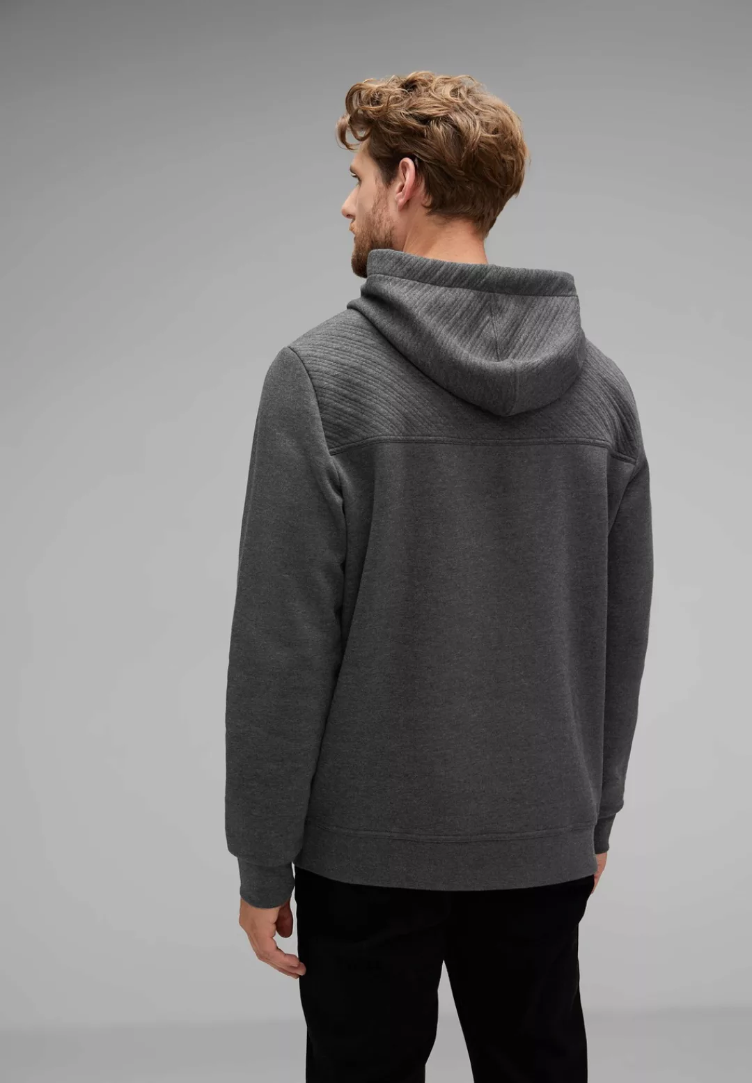 STREET ONE MEN Hoodie mit Kapuze günstig online kaufen