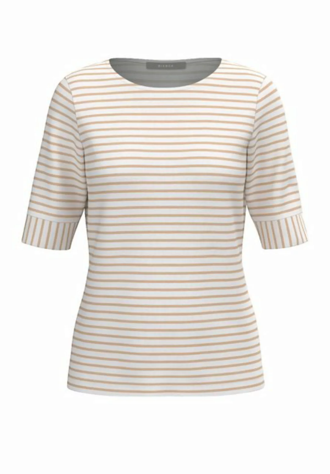 bianca Kurzarmshirt DINIA im Ringel-Look in angesagter Trendfarbe günstig online kaufen