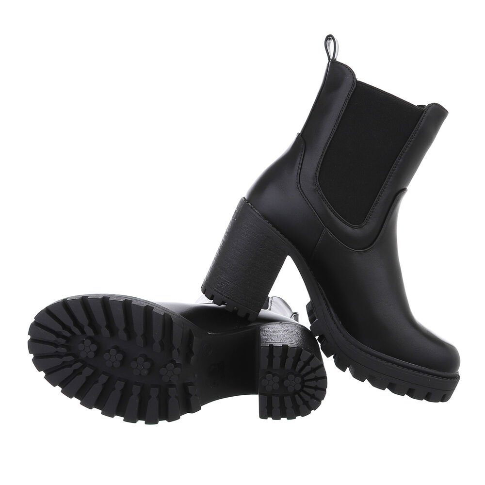 Ital-Design Damen Elegant Plateaustiefelette (84338091) Blockabsatz günstig online kaufen