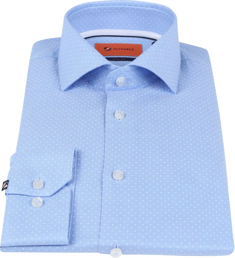 Suitable Hemd WS Blau Punkte - Größe 42 günstig online kaufen