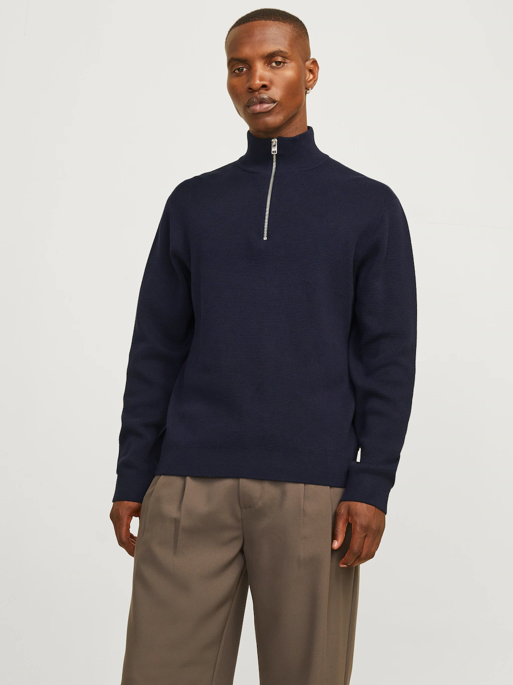 Jack & Jones Troyer "JPRBLAMILANO STITCH KNIT HALF ZIP SN", mit kurzem Reiß günstig online kaufen