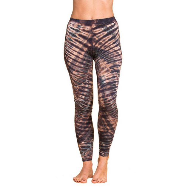 PANASIAM Leggings Unikat Batik Leggings 'Zebra' aus natürlicher Viskose Goa günstig online kaufen