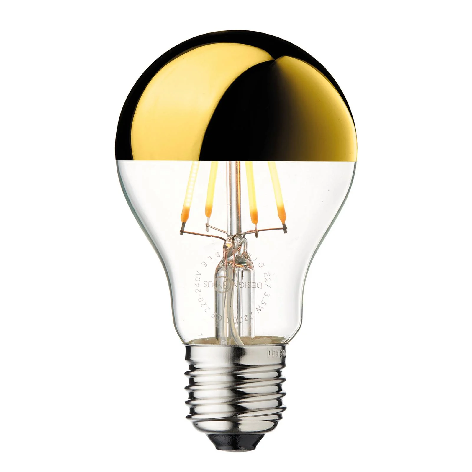 LED-Kopfspiegellampe Arbitrary E27 gold 3,5W 2700K dimmbar günstig online kaufen