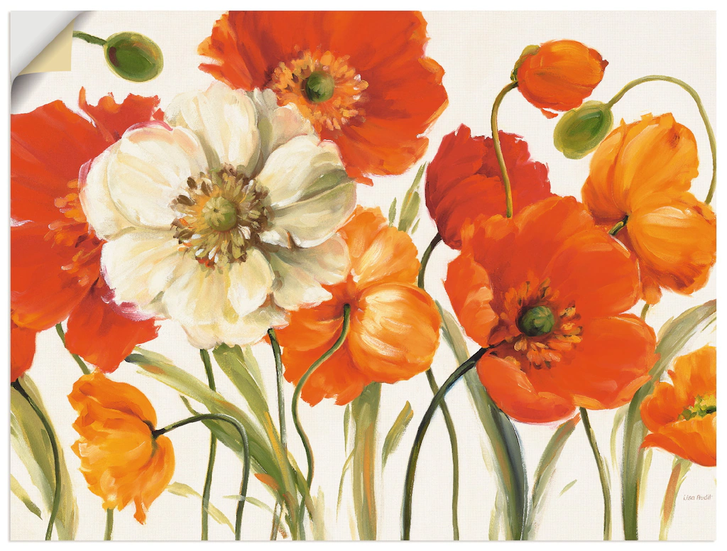 Artland Wandbild »Mohnblumen I«, Blumen, (1 St.), als Leinwandbild, Poster, günstig online kaufen