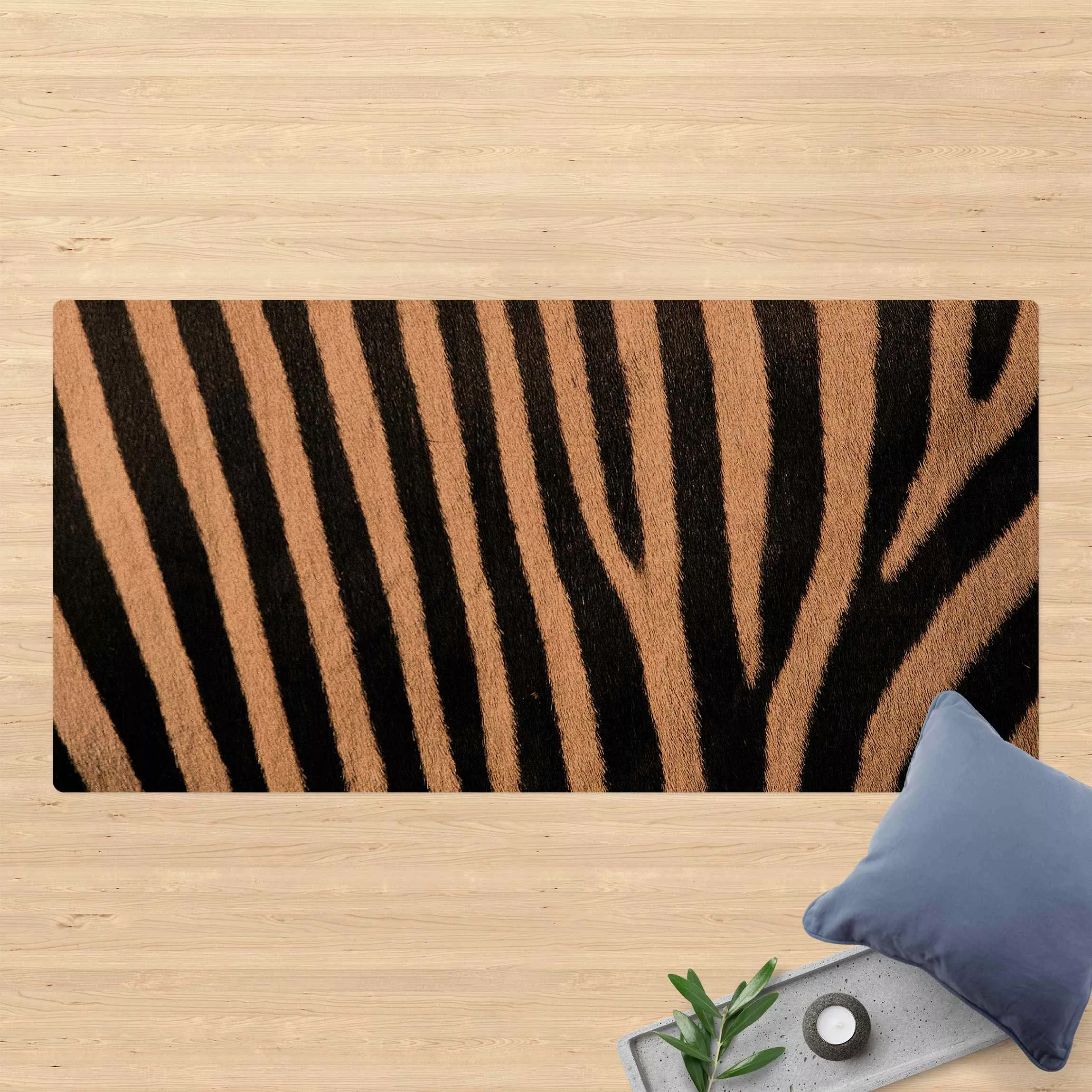 Kork-Teppich Zebrafell günstig online kaufen