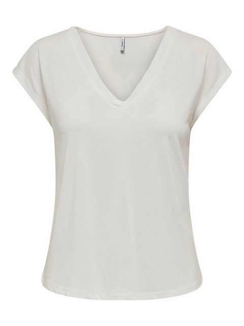 ONLY T-Shirt Basic Top mit V-Ausschnitt T-Shirt, kurze Ärmel ONLFREE LIFE S günstig online kaufen