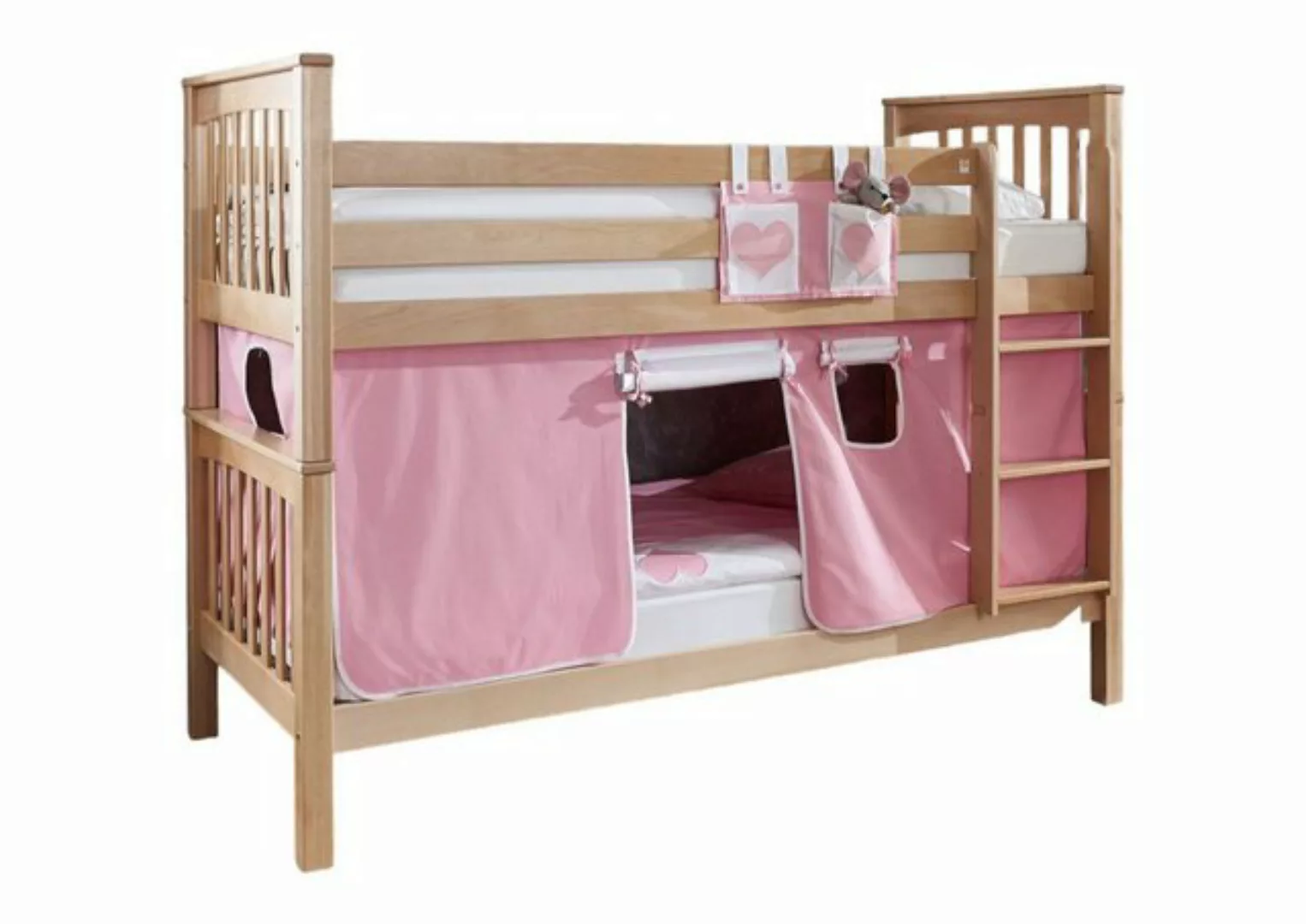 58 aufm Kessel Bettgestell Etagenbett Gliki 209x103x160 Hochbett Massivholz günstig online kaufen