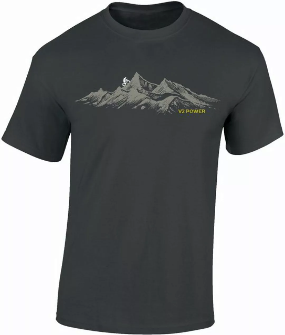 Baddery Print-Shirt Fahrrad T-Shirt : V2 Power - Sport Tshirts Herren - Mou günstig online kaufen