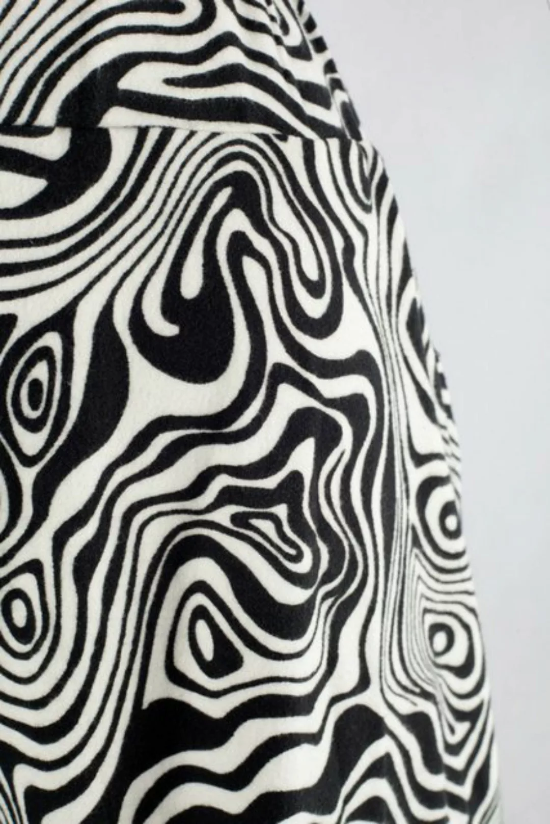 Bongual Rollkragenshirt Langarm Zebra Print samtweich günstig online kaufen