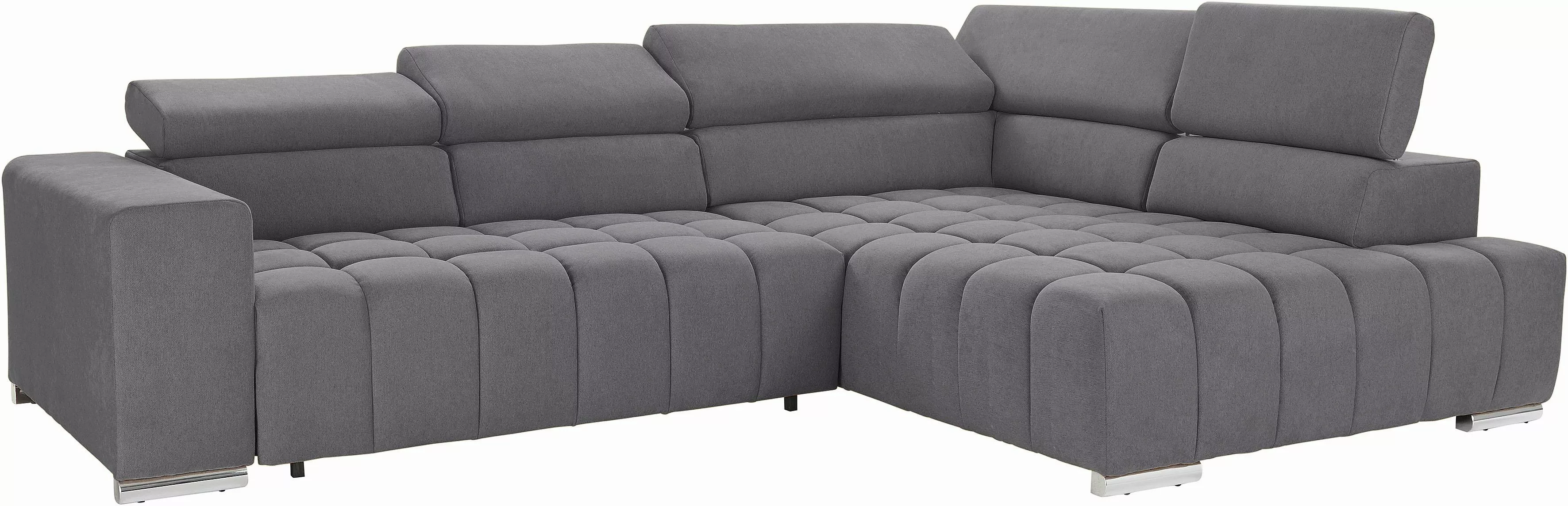 exxpo - sofa fashion Ecksofa »Elias, aktuelle Kreuzsteppung im Sitz, bequem günstig online kaufen