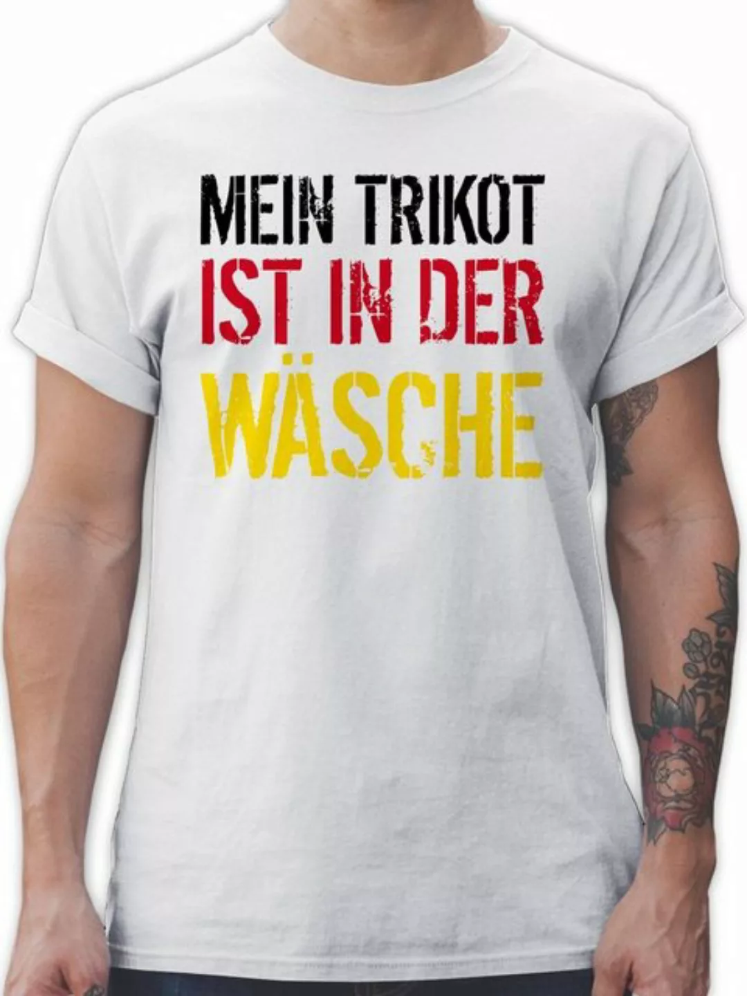 Shirtracer T-Shirt Mein Trikot ist in der Wäsche WM Deutschland 2024 Fussba günstig online kaufen