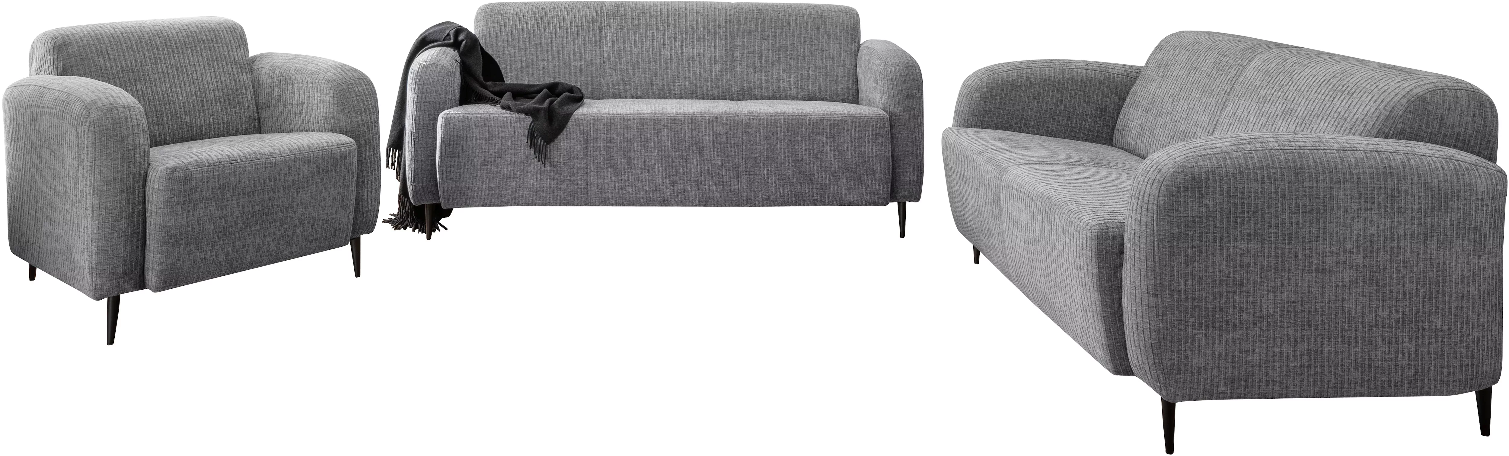INOSIGN Polstergarnitur "Marone", (Set, 3 tlg., 3-Sitzer, 2-Sitzer, Sessel) günstig online kaufen