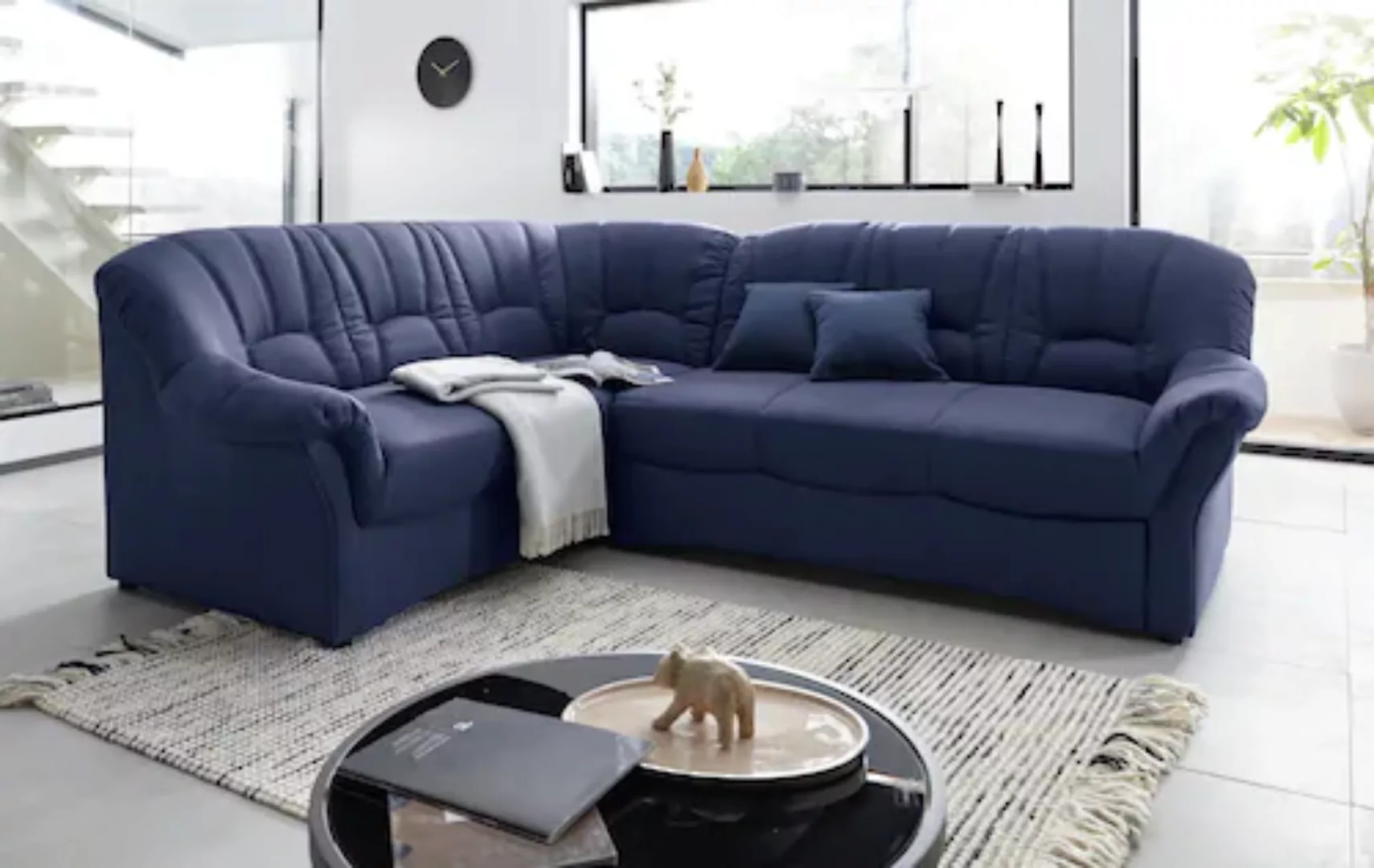 DOMO collection Ecksofa "Bahia L-Form", wahlweise mit Bettfunktion günstig online kaufen