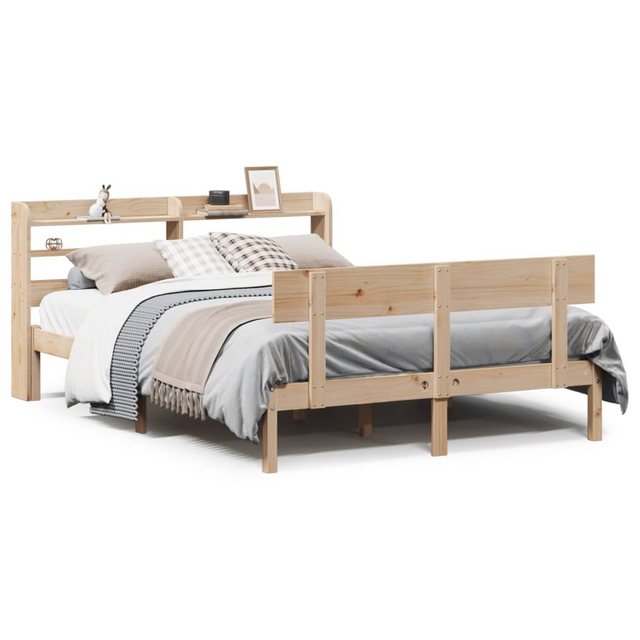 vidaXL Bett, Massivholzbett ohne Matratze 140x190 cm Kiefernholz günstig online kaufen