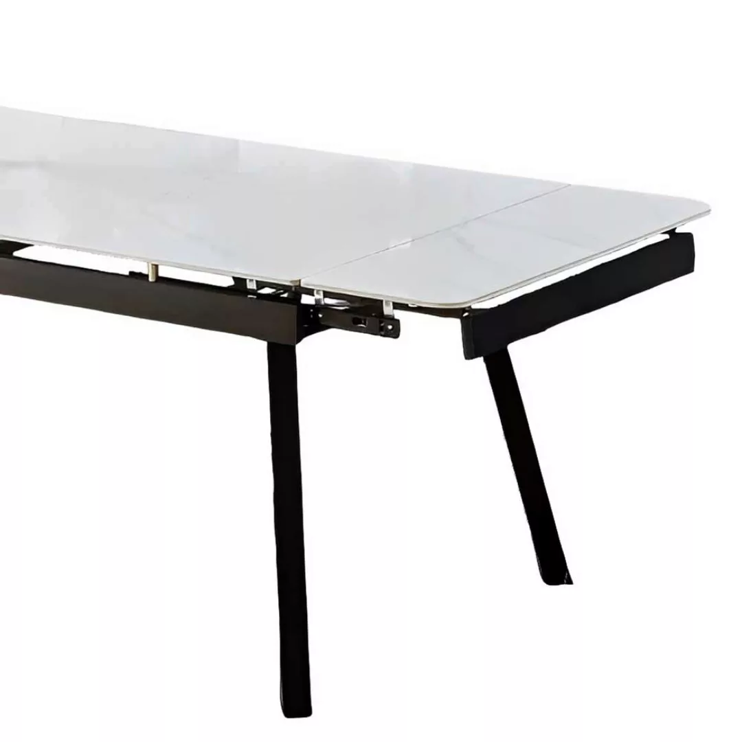 Esszimmer Tische aus Sinterstein Hochglanz weiße Marmor Optik günstig online kaufen