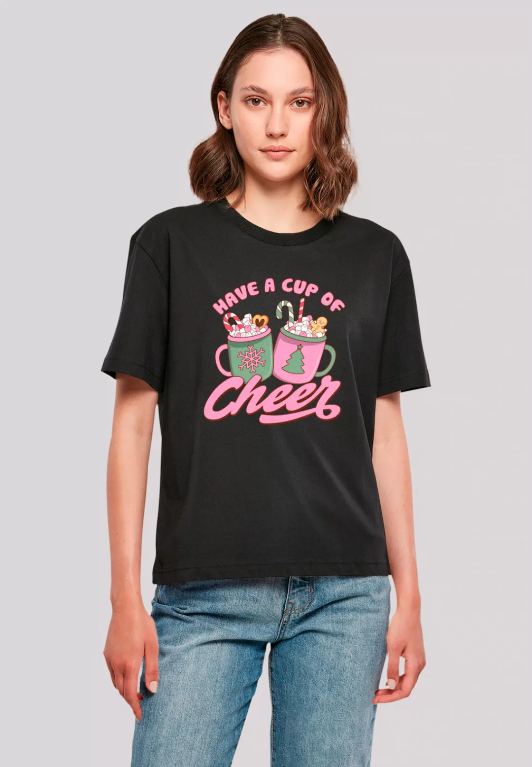 F4NT4STIC T-Shirt "Have a Cup of Cheer Weihnachten", Premium Qualität, Weih günstig online kaufen