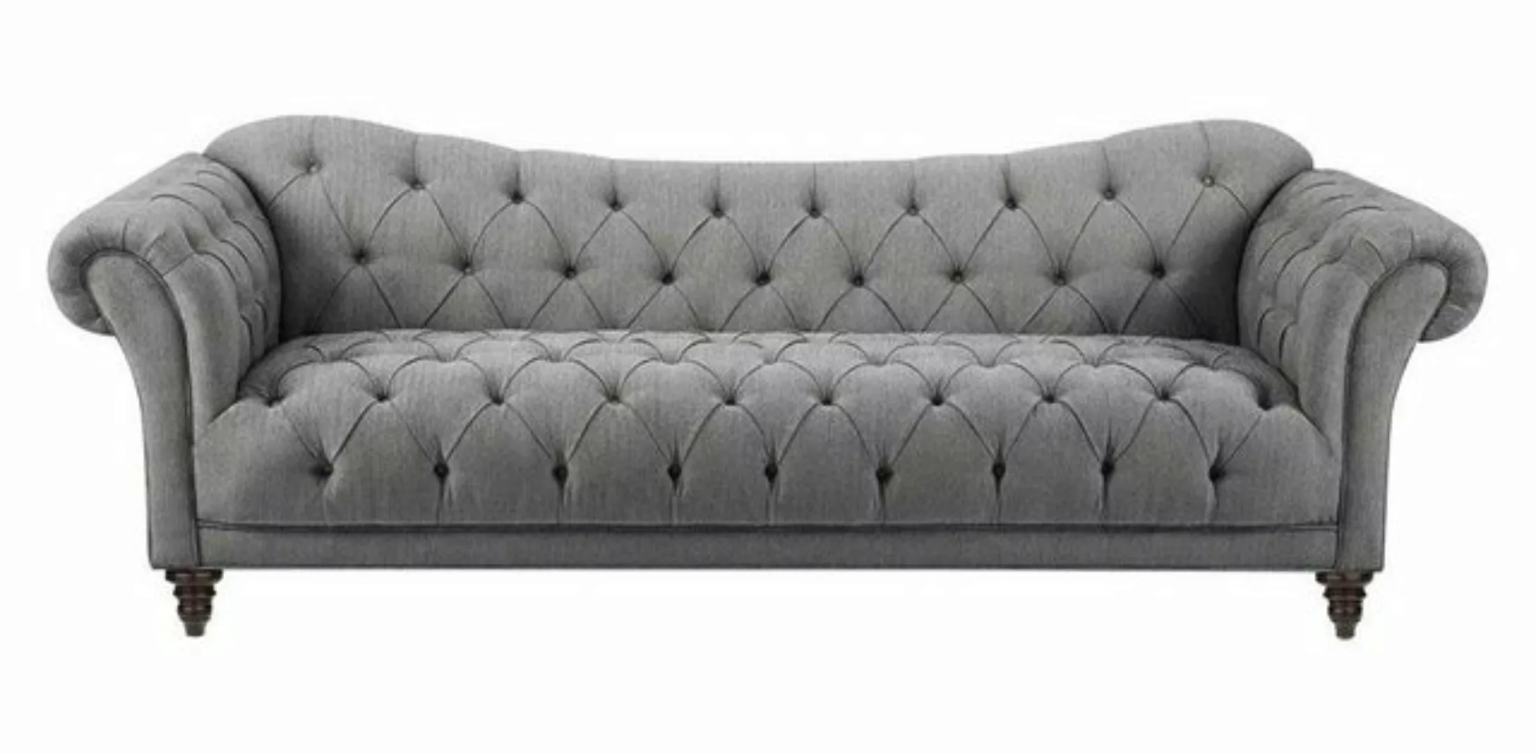 Xlmoebel Chesterfield-Sofa Beige Chesterfield Couch mit Knöpfen, Luxus Pols günstig online kaufen