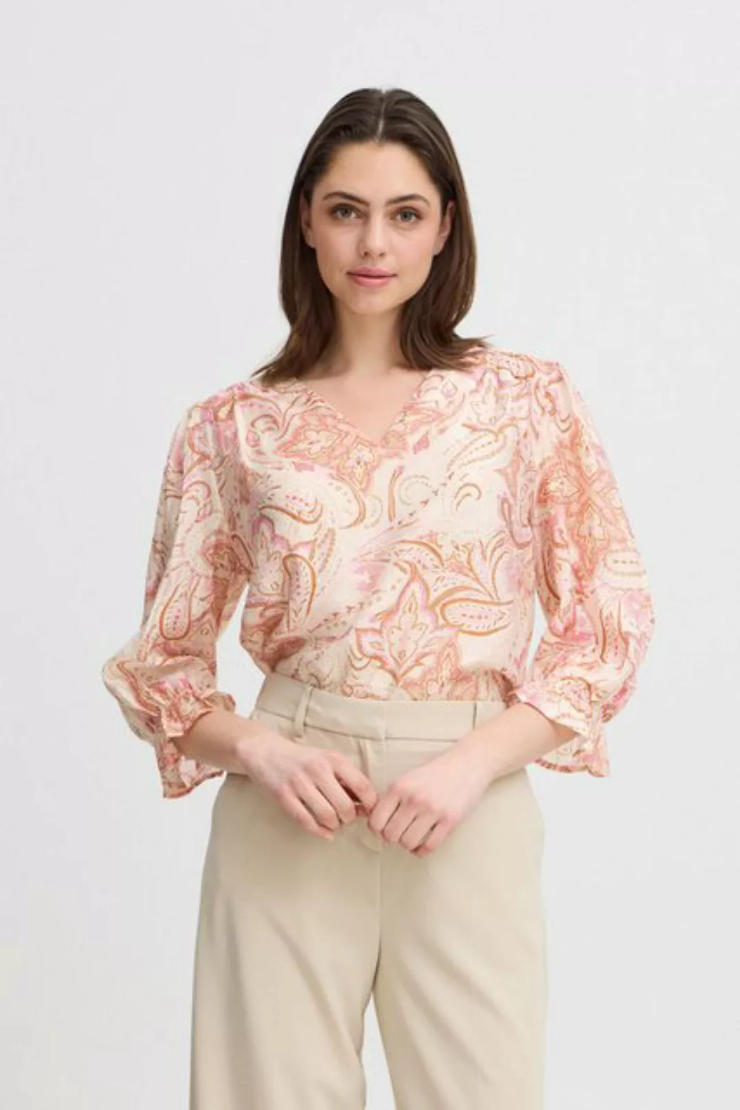 b.young Kurzarmbluse BYFAIRYDAY BLOUSE Moderne Bluse mit V-Ausschnitt günstig online kaufen